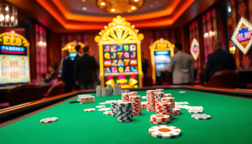 Engaging players at EE88win.net with vibrant casino games and a lively atmosphere.