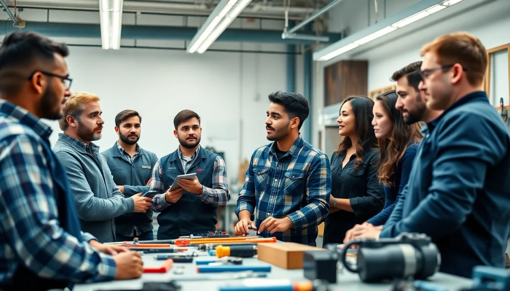 Students collaborating in a Trade School Tennessee classroom, showcasing hands-on vocational training.