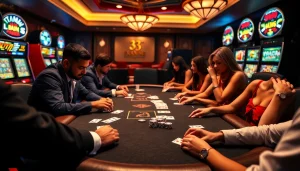 Experience the excitement of high-stakes poker at https://32win.capital/ with vibrant casino imagery.