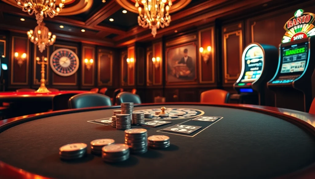 Experience high-stakes gaming at lương sơn tv with luxurious poker gameplay and vibrant casino visuals.