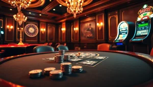 Experience high-stakes gaming at lương sơn tv with luxurious poker gameplay and vibrant casino visuals.