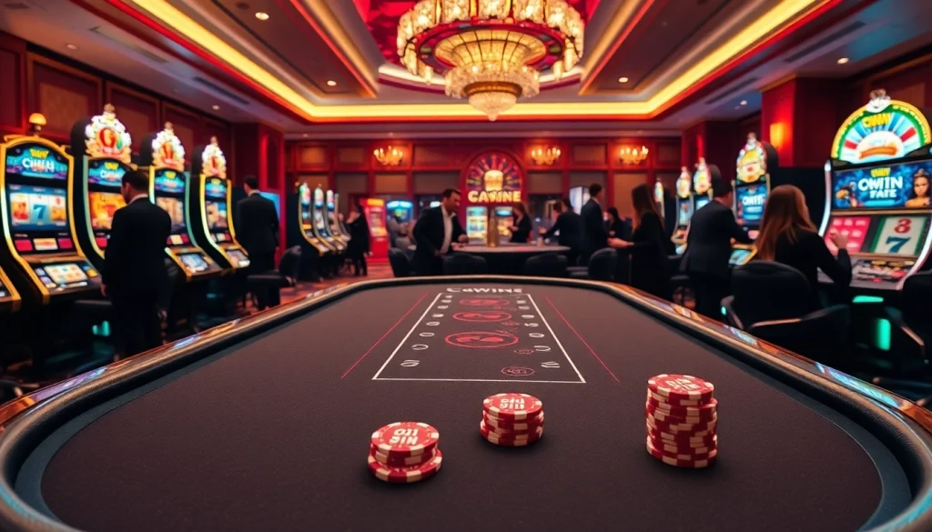 Cwin-themed poker table with vibrant casino atmosphere featuring players in action.