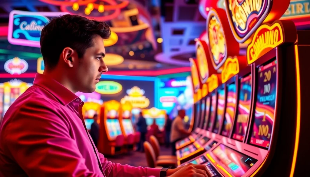 tam Mostbet reyi ətrafında peşəkar qumarbaz slot oyunlarını oynayır.