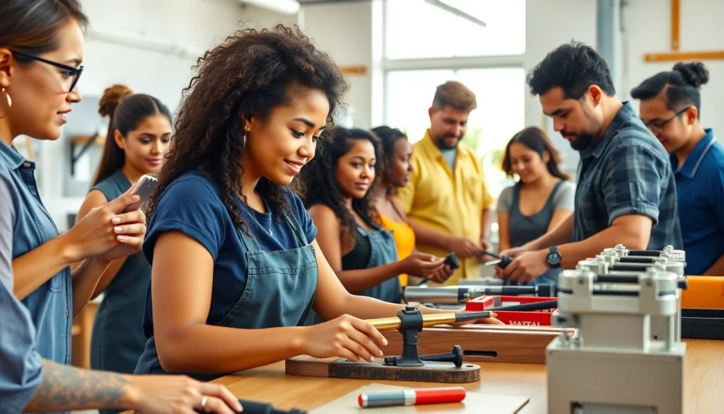 Students practicing skills at trade schools in Hawaii, fostering collaboration and learning.