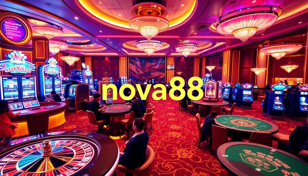 Experience excitement at nova88’s luxurious casino, featuring diverse games and elegant decor.