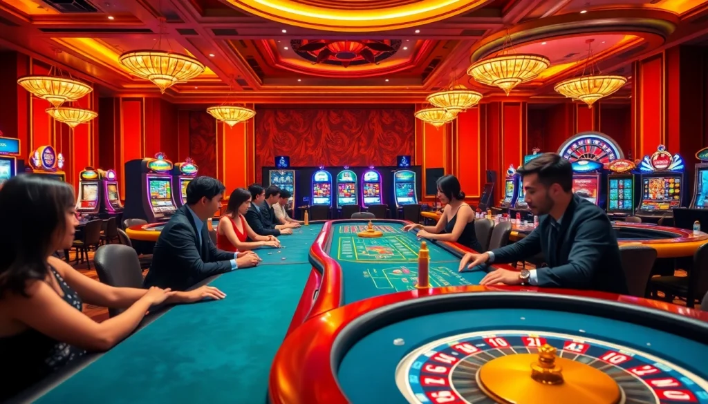 Feel the thrill of gameplay at GG88 with interactive casino tables and vibrant slot machines.