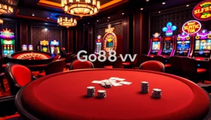 Engage with Go88vn’s thrilling casino gaming experience filled with poker tables and slot machines.
