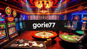 Experience thrilling gaming at Gori77's casino tables with vibrant reels and exciting gameplay.