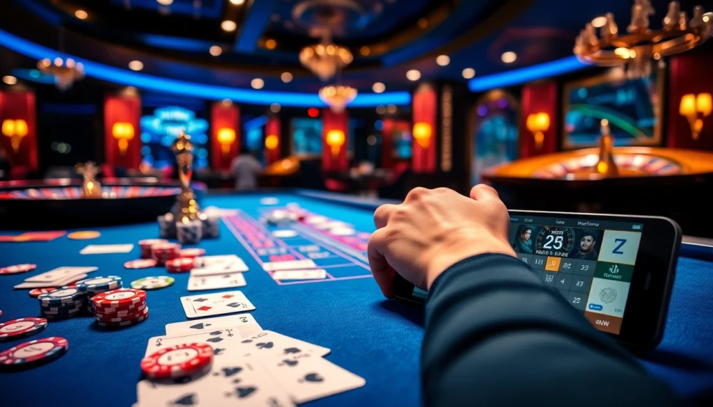 Experience thrill and excitement at https://mb66.golf/ with vibrant casino games featuring poker chips and roulette.