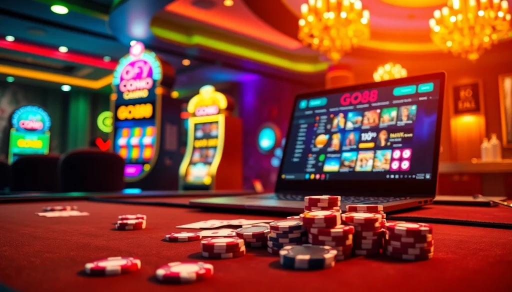 Tải GO88 and enjoy diverse games at an exciting online casino with vibrant tables and thrilling slots.