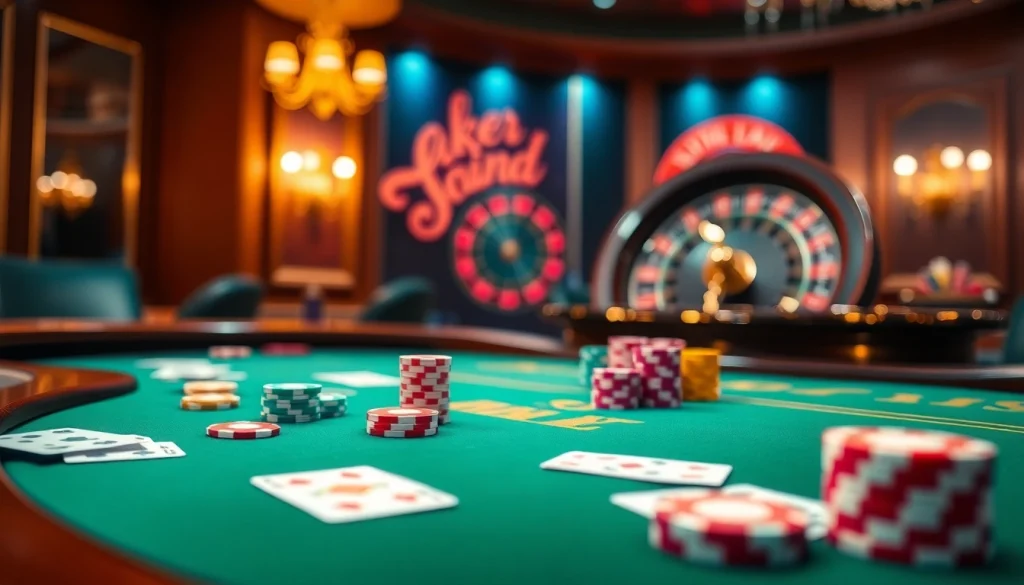 Experience the excitement of gaming at ww88 com with vibrant casino visuals featuring poker and roulette.
