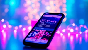 活気あるモダンな背景の中でインスタ エロ垢に焦点を当てた魅力的なInstagramプロフィール。