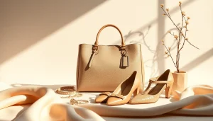 레플리카 고급 아이템이 세련되게 배치된 사진, 고급스러운 배경.