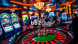 Players enjoying a vibrant roulette table scene at b52club casino, surrounded by excitement and luxury.