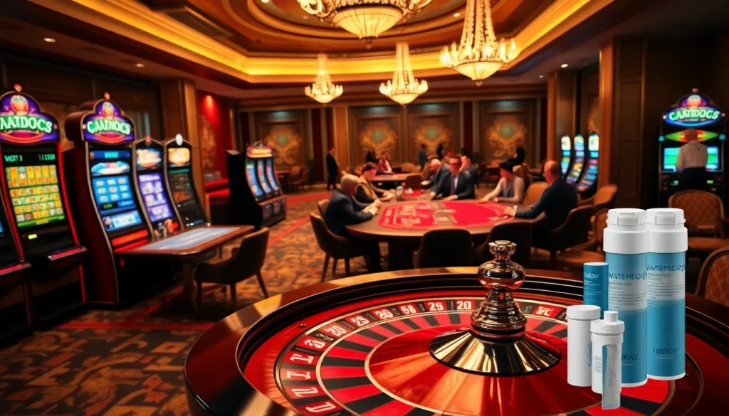 Engage with the Waterdrop WF1CB Replacement for Frigidaire® PureSource WFCB amidst exciting casino gameplay.