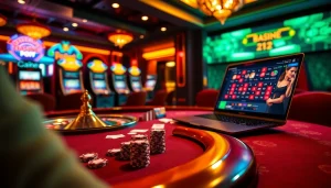 Rasakan sensasi bermain bersama datukwin di meja kasino mewah yang penuh chip poker.