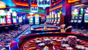 Engage in thrilling gambling action at OKFUN casino with roulette and poker excitement.