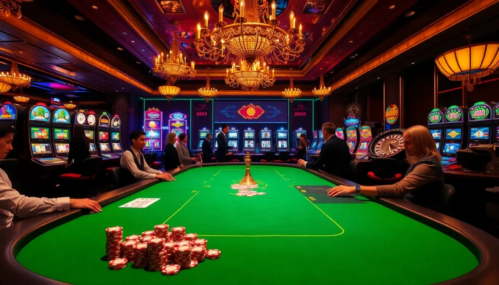 Experience the excitement at https://pg999.baby/ with vibrant casino tables and engaging players.