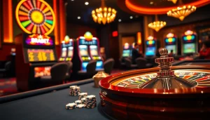Experience the thrill of gambling with BRABET in a vibrant casino atmosphere filled with excitement.