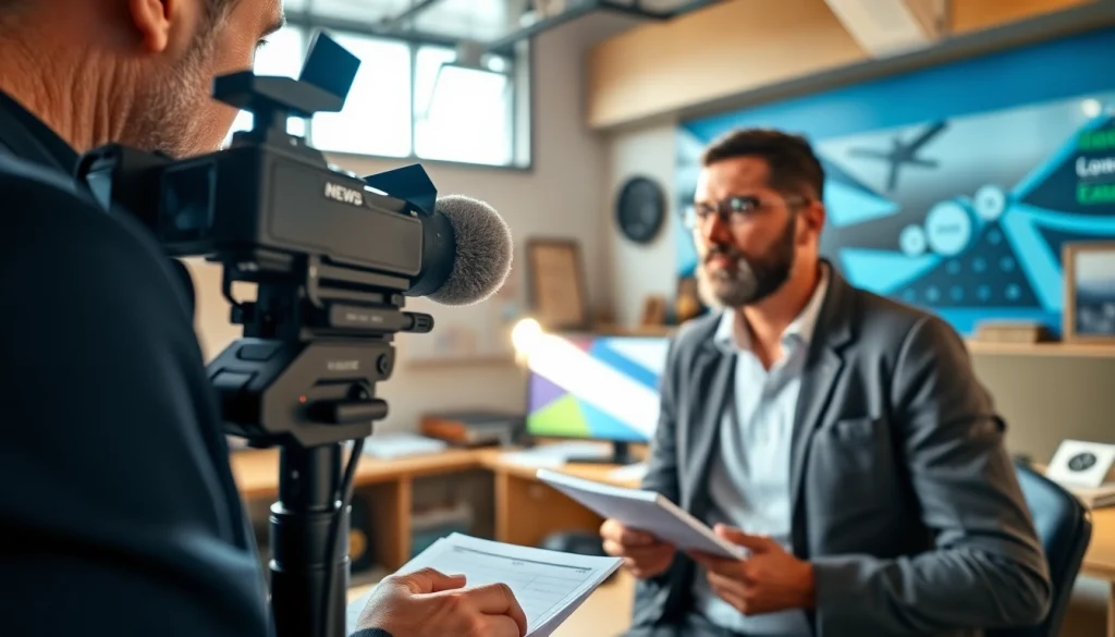Engaging journalist interviewing a community leader for https://southernmarylandchronicle.com