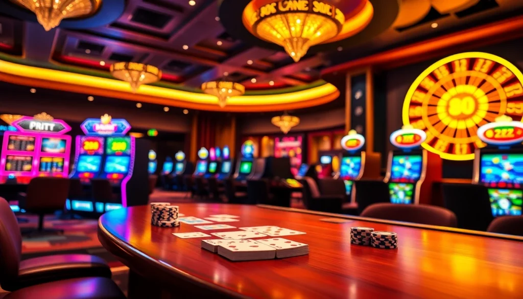 Playing exciting 88i game at a vibrant casino table with colorful chips.