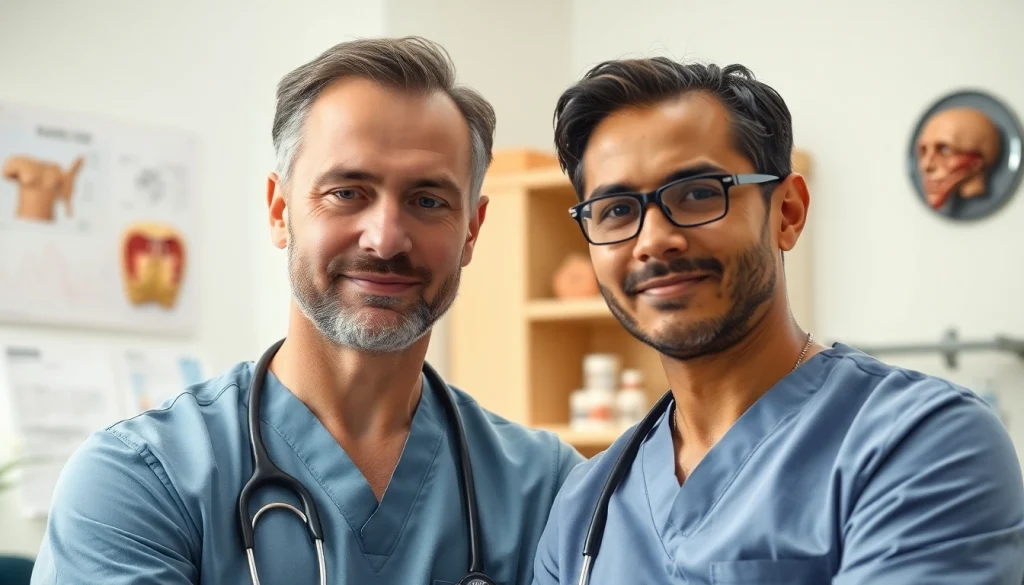 穏やかな診療室で医師と患者の相談を行う 包茎手術 おすすめ