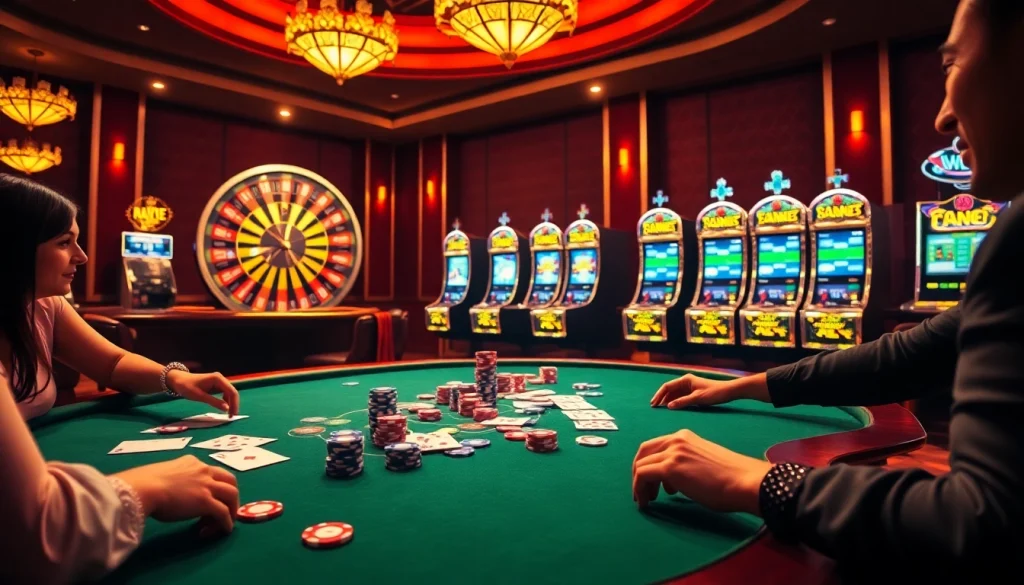 Experience the thrill of gaming at https://mm88.press/ featuring an exciting casino scene with poker action.