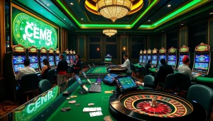 Experience the excitement of gambling at https://cm88.bz/ with vibrant slot machines and engaging players.