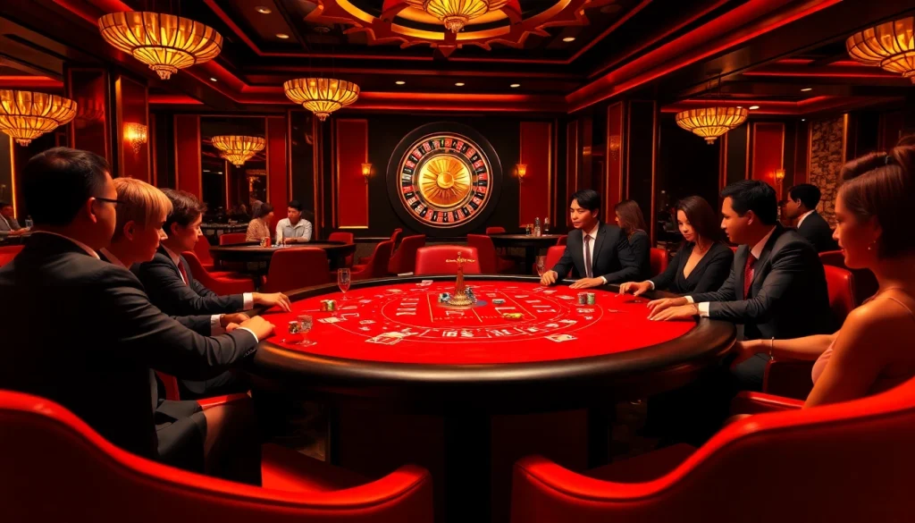 Engage in the s88 gaming experience with vibrant poker chips and playing cards at a luxurious casino table.