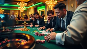 Exciting online gambling scene showcasing 7M CN with poker chips and cards.