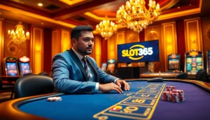 Experience the thrill of online gambling with slot365 đăng nhập at a luxurious casino table.