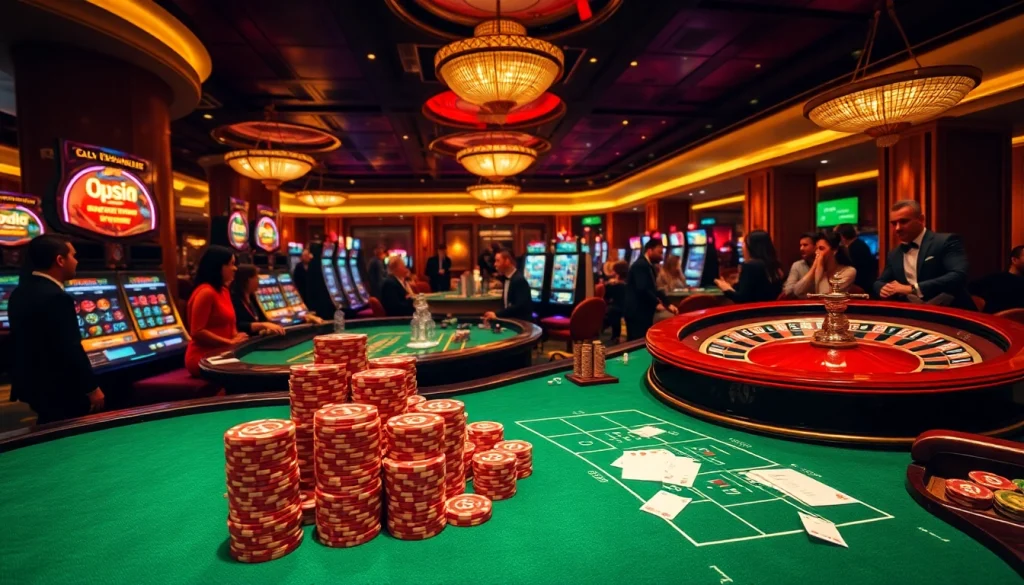 Players enjoying their game experience at 789club with vibrant casino elements.