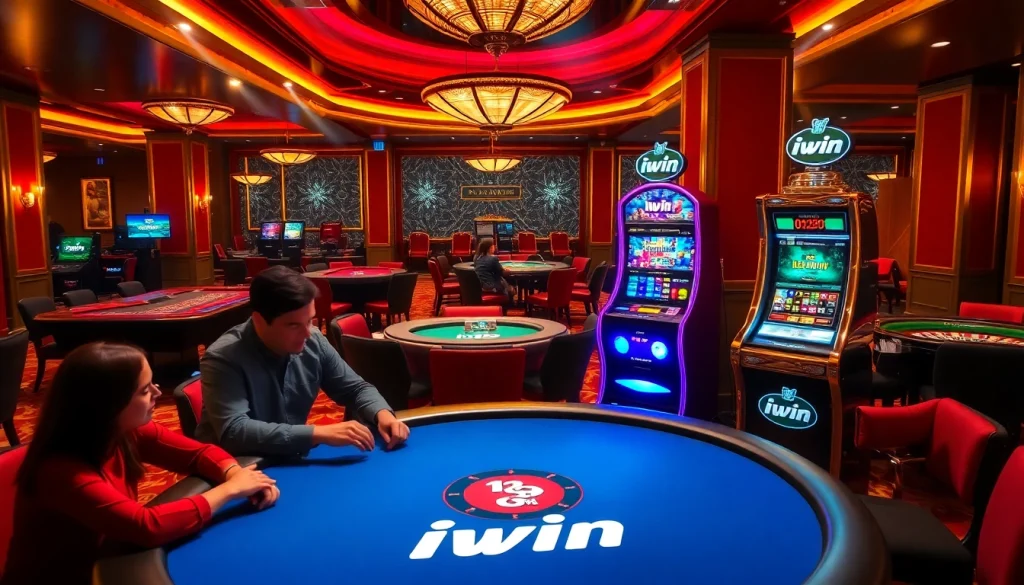 Experience thrilling casino games with iwin in a luxurious gaming environment.