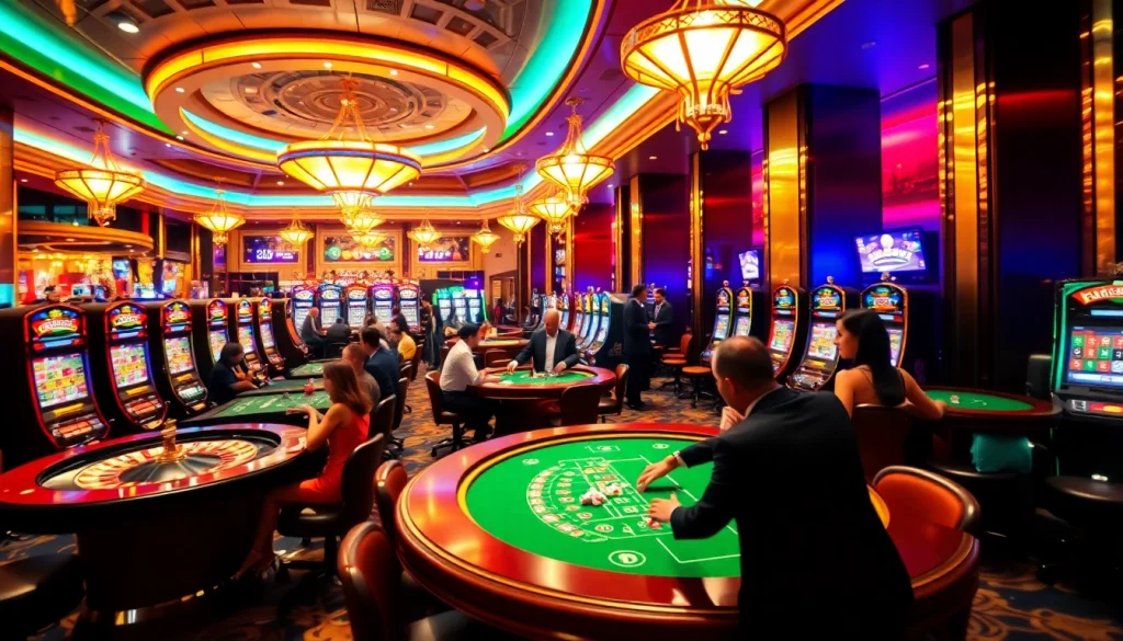 Experience thrilling gaming moments at https://s8mode.com/ with exciting casino tables, vibrant players, and luxurious decor.