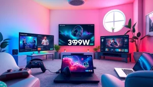 Engaging visual representation of the 399W online gaming platform featuring interactive gaming elements.