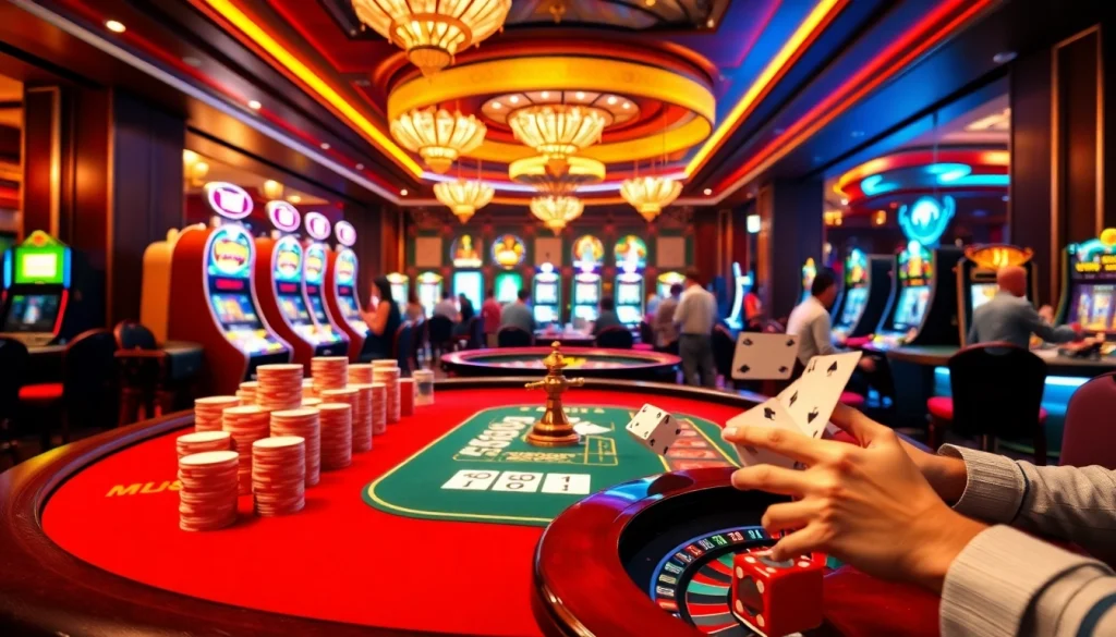 Players enjoy thrilling moments at 789WIN COM's luxurious casino tables, showcasing vibrant gameplay.