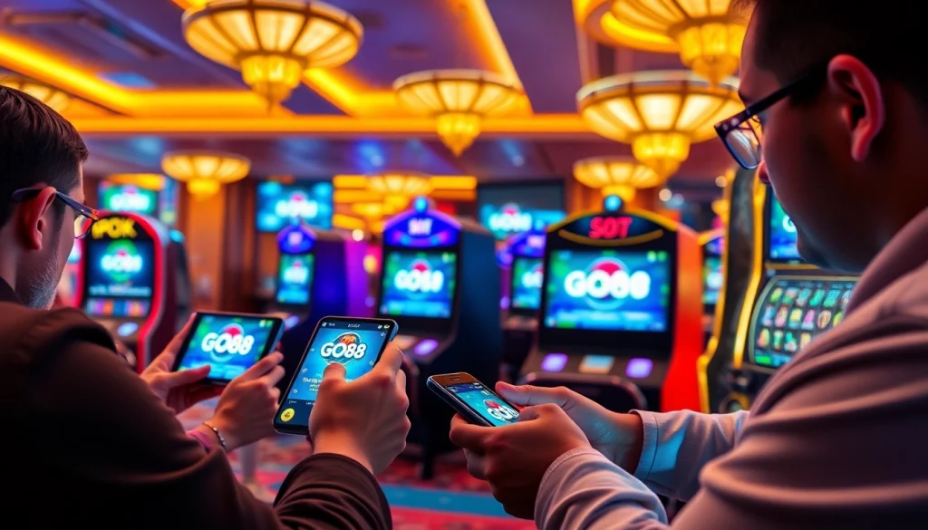Experience the excitement of card games and slots at https://go88c1.com/ with vibrant graphics and dynamic players engaged in fun.