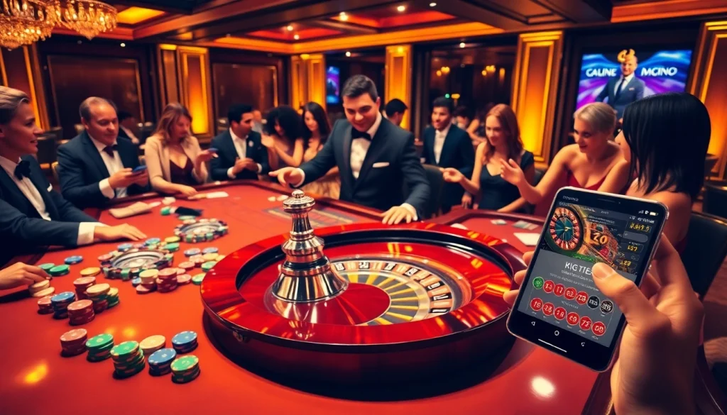 Experience the thrill of roulette at https://68vip.uk/ with vibrant casino tables and engaged players.