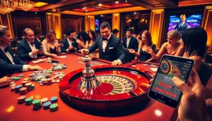 Experience the thrill of roulette at https://68vip.uk/ with vibrant casino tables and engaged players.