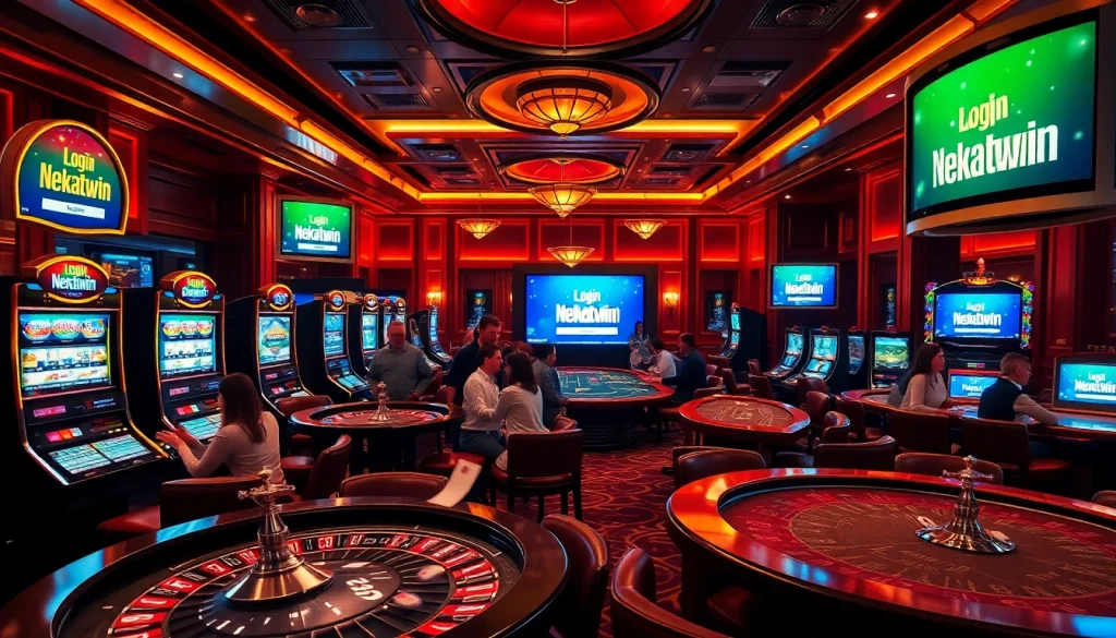 Experience the thrill of online gambling with login nekatwin at a luxurious casino.