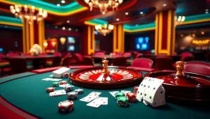 Experience Đăng Ký Nhà Cái 68VIP with vibrant casino imagery of roulette and poker.