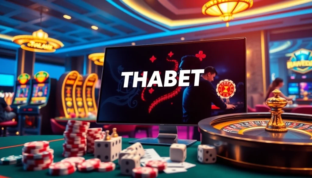 Players enjoying a dynamic experience on the THABET platform highlighting link thabet in live poker and slot games.