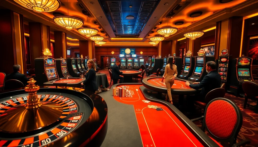 Experience thrilling gameplay at 68VIP with vibrant games on elegant casino tables.