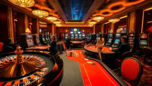 Experience thrilling gameplay at 68VIP with vibrant games on elegant casino tables.