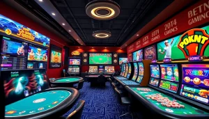 Engaging betting experience at https://789beta2.com/ showcasing poker, sports, and slot games in a vibrant setting.