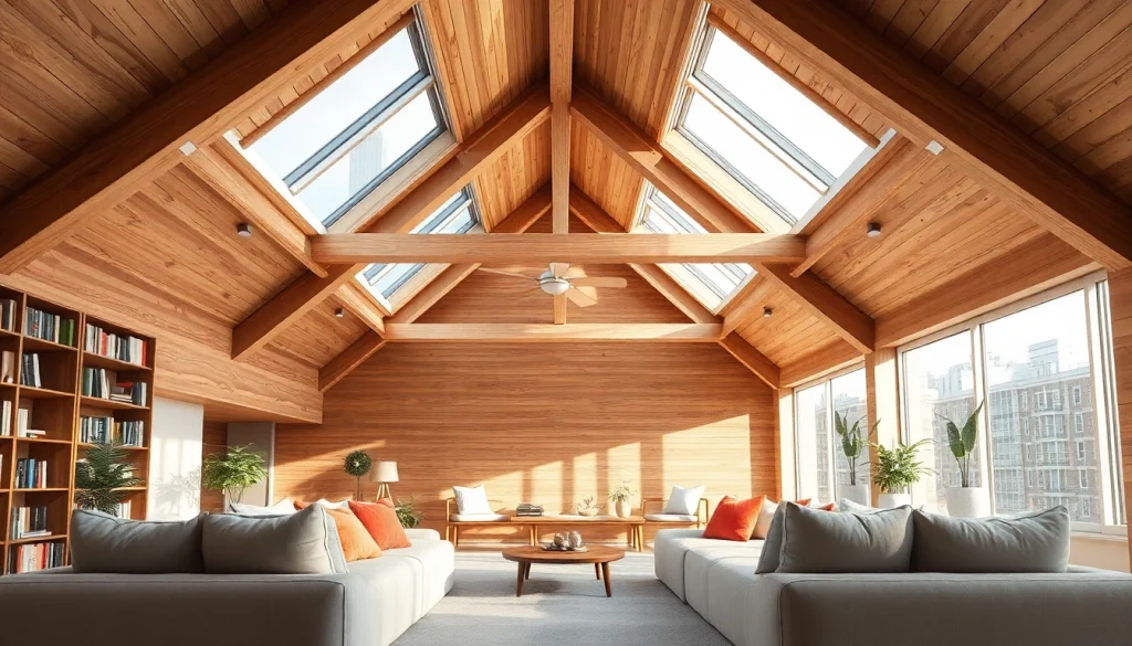 Cozy modern attics showcasing natural light and inviting design elements for relaxation.