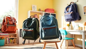 子ども向けにデザインされたスタイリッシュで大容量のランドセル 大容量。鮮やかな色と豊富な収納スペースを備えています。