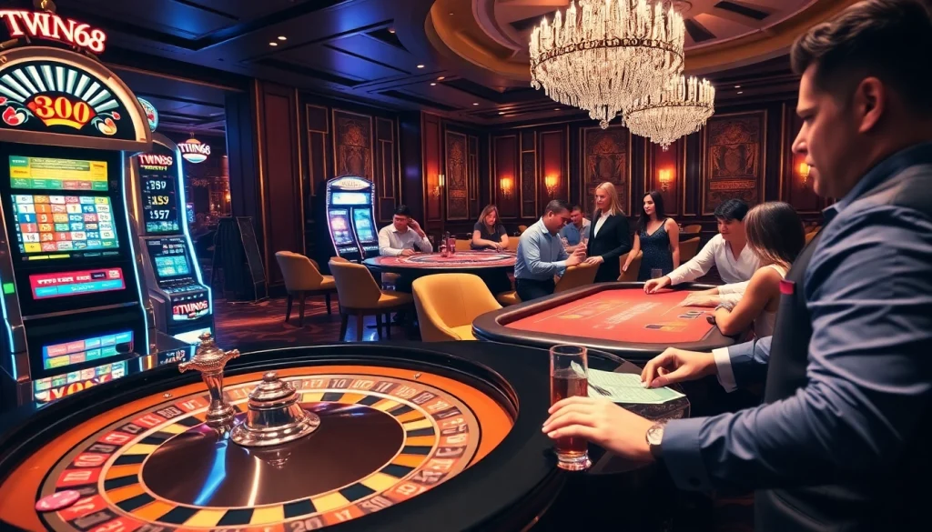Experience thrilling gameplay at TWIN68 with exciting poker action and vibrant casino visuals.