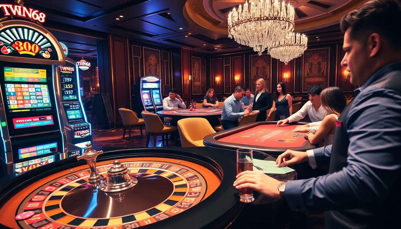 Experience thrilling gameplay at TWIN68 with exciting poker action and vibrant casino visuals.