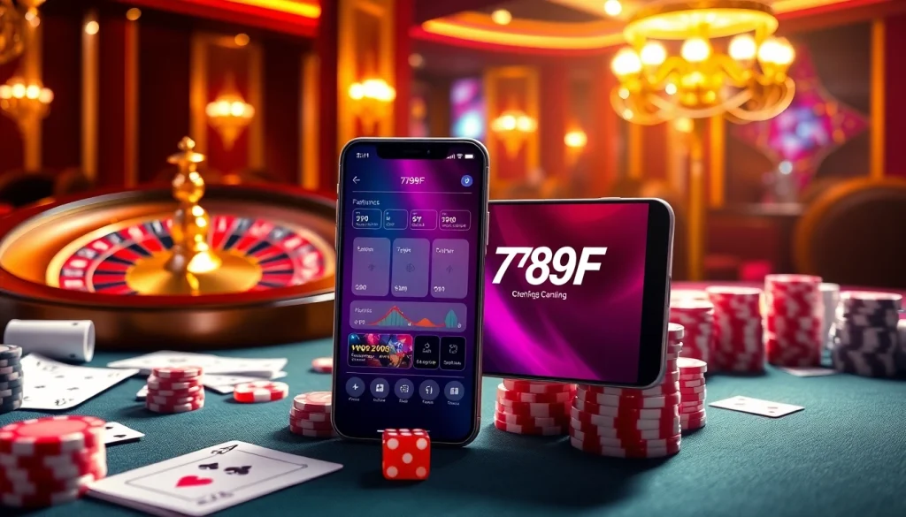 Experience thrilling gambling on https://789fcom.asia/ with an elegant casino setup, featuring poker chips and a roulette wheel.